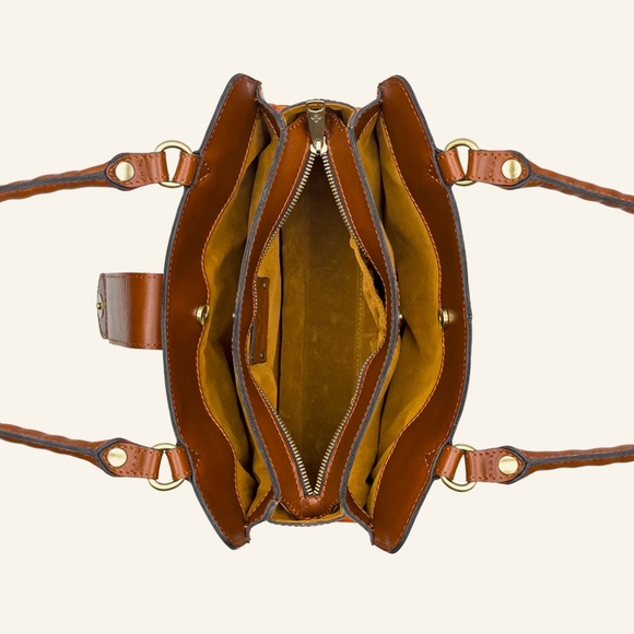 Patricia Nash Violina Floral Leather Handbag 15th Anniversary Tag Tassel Spring - Picture 3 of 10